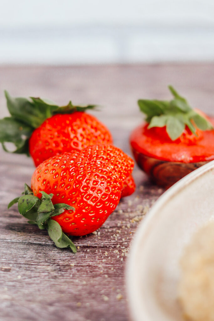 Erdbeerknödel Topfenködel mit Erdbeeren